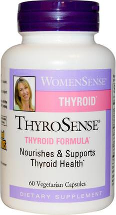 WomenSense, ThyroSense, Thyroid Formula, 60 Vegetarian Capsules by Natural Factors, 健康，甲狀腺，健康的甲狀腺支持 HK 香港