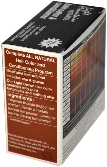 健康 - Light Mountain, Natural Hair Color & Conditioner, Light Brown, 4 oz (113 g)
