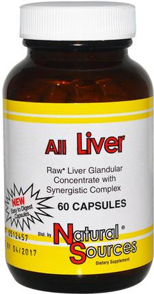 All Liver, 60 Capsules by Natural Sources, 補品，肝臟產品，能量 HK 香港