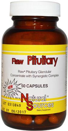 Raw Pituitary, 50 Capsules by Natural Sources, 補充劑，牛產品 HK 香港