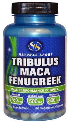 Tribulus, Maca, Fenugreek, Male Performance Complex, 90 Veggie Caps by Natural Sport, 健康，男人 HK 香港