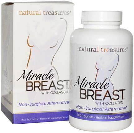 BNG, Miracle Breast, 180 Tablets by Natural Treasures, 健康，女性 HK 香港