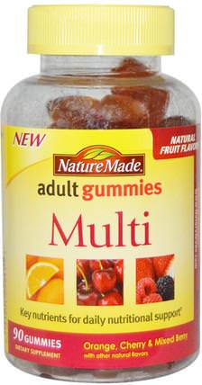 Adult Gummies, Multi, 90 Gummies by Nature Made, 維生素，多種維生素，多種維生素 HK 香港