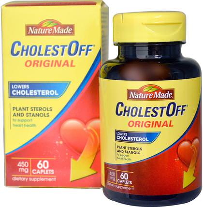 CholestOff, Original, 450 mg, 60 Caplets by Nature Made, 補品，礦物質 HK 香港