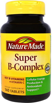 Super B-Complex, 140 Tablets by Nature Made, 維生素，維生素b複合物 HK 香港