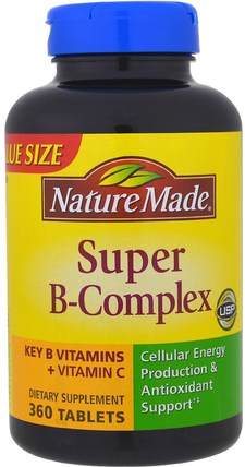 Super-B Complex, 360 Tablets by Nature Made, 維生素，維生素b複合物 HK 香港