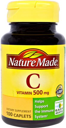 Vitamin C, 100 Caplets by Nature Made, 維生素，維生素c HK 香港