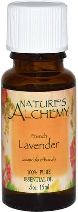 100% Pure Natural Essential Oil, French Lavender.5 oz (15 ml) by Natures Alchemy, 沐浴，美容，香薰精油，薰衣草精油 HK 香港