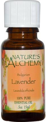 Bulgarian Lavender, Essential Oil.5 oz (15 ml) by Natures Alchemy, 沐浴，美容，香薰精油，薰衣草精油 HK 香港