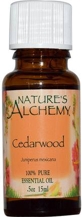 Cedarwood, Essential Oil.5 oz (15 ml) by Natures Alchemy, 沐浴，美容，香薰精油，雪松油 HK 香港