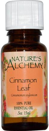 Cinnamon Leaf, Essential Oil.5 oz (15 ml) by Natures Alchemy, 沐浴，美容，香薰精油，肉桂油 HK 香港