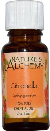 Citronella, Essential Oil.5 oz (15 ml) by Natures Alchemy, 沐浴，美容，香薰精油，香茅油 HK 香港
