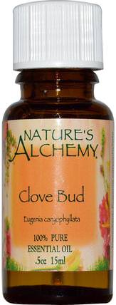 Clove Bud, Essential Oil, 0.5 oz (15 ml) by Natures Alchemy, 沐浴，美容，香薰精油，丁香油 HK 香港