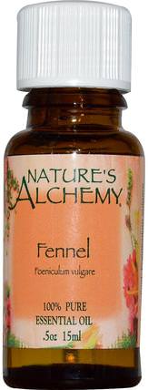 Essential Oil, Fennel, 0.5 oz (15 ml) by Natures Alchemy, 沐浴，美容，香薰精油，茴香 HK 香港