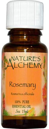 Essential Oil, Rosemary, 0.5 oz (15 ml) by Natures Alchemy, 沐浴，美容，香薰精油，迷迭香精油 HK 香港