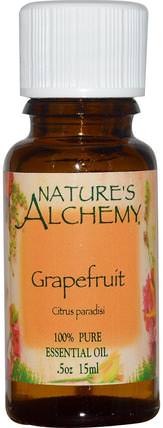 Grapefruit, Essential Oil, 0.5 oz (15 ml) by Natures Alchemy, 沐浴，美容，香薰精油，葡萄柚精油 HK 香港