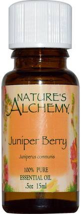Juniper Berry, Essential Oil, 0.5 oz (15 ml) by Natures Alchemy, 沐浴，美容，香薰精油，杜松油 HK 香港