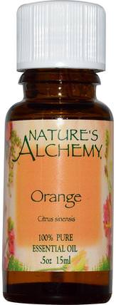 Orange, Essential Oil.5 oz (15 ml) by Natures Alchemy, 沐浴，美容，香薰精油，橙油 HK 香港
