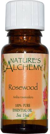 Rosewood, Essential Oil.5 oz (15 ml) by Natures Alchemy, 沐浴，美容，香薰精油，紅木油 HK 香港