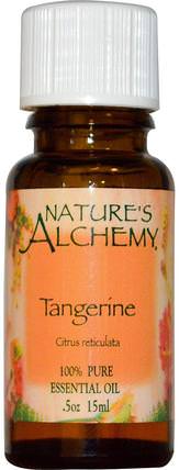 Tangerine, Essential Oil.5 oz (15 ml) by Natures Alchemy, 沐浴，美容，香薰精油，橘子油 HK 香港
