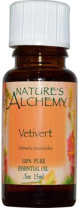 Vetivert, Essential Oil.5 oz (15 ml) by Natures Alchemy, 沐浴，美容，香薰精油，香根草油 HK 香港