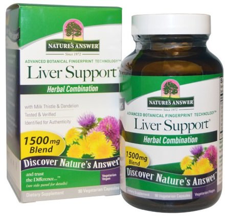 Liver Support, 1500 mg, 90 Vegetarian Capsules by Natures Answer, 健康，肝臟支持 HK 香港