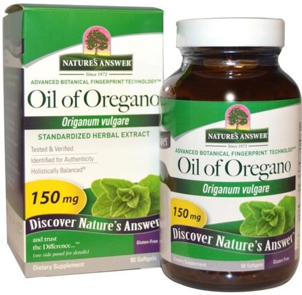 Oil of Oregano, Origanum Vulgare, 150 mg, 90 Softgels by Natures Answer, 補充劑，牛至油 HK 香港