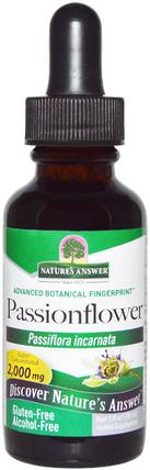 Passionflower, Alcohol-Free, 1 fl oz (30 ml) by Natures Answer, 草藥，激情花 HK 香港