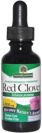 Red Clover, Alcohol-Free, 2.000 mg, 1 fl oz (30 ml) by Natures Answer, 草藥，紅三葉草 HK 香港