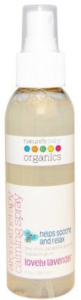 Aromatherapy Calming Spray, Lovely Lavender, 4 oz (118.3 ml) by Natures Baby Organics, 沐浴，美容，香薰精油 HK 香港