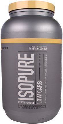 IsoPure, Protein Powder, Low Carb, Toasted Coconut, 3 lb (1361 g) by Natures Best, 補充劑，蛋白質，運動蛋白質 HK 香港