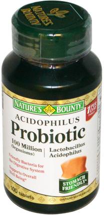 Acidophilus Probiotic, 120 Tablets by Natures Bounty, 補充劑，益生菌 HK 香港