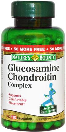 Glucosamine Chondroitin, 110 Capsules by Natures Bounty, 補充劑，氨基葡萄糖 HK 香港