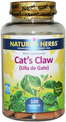 Cats Claw (Ua de Gato), 100 Capsules by Natures Herbs, 草藥，貓爪（ua de gato） HK 香港