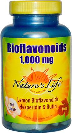 Bioflavonoids, 1.000 mg, 100 Tablets by Natures Life, 維生素，生物類黃酮 HK 香港