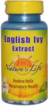 English Ivy Extract, 90 Tablets by Natures Life, 健康，肺和支氣管，常春藤提取物 HK 香港