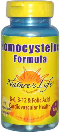 Homocysteine Formula, 90 Veggie Caps by Natures Life, 維生素，維生素B，心臟心血管健康，心臟支持 HK 香港