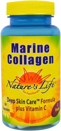 Marine Collagen, 60 Capsules by Natures Life, 健康，女性，皮膚 HK 香港