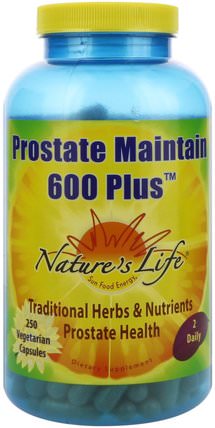 Prostate Maintain 600 Plus, 250 Vegetarian Capsules by Natures Life, 健康，男人，前列腺 HK 香港