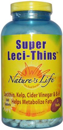 Super Leci-Thins, 360 Tablets by Natures Life, 補品，各種藻類，海帶，卵磷脂 HK 香港
