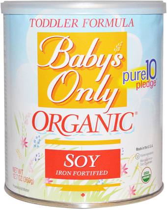 Babys Only, Organic Toddler Formula, Soy, 12.7 oz (360 g) by Natures One, 兒童健康，嬰兒配方奶粉和奶粉，有機配方 HK 香港