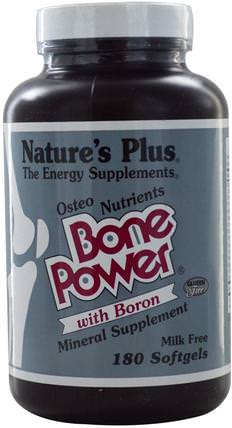 Bone Power, with Boron, 180 Softgels by Natures Plus, 健康，骨骼，骨質疏鬆症 HK 香港