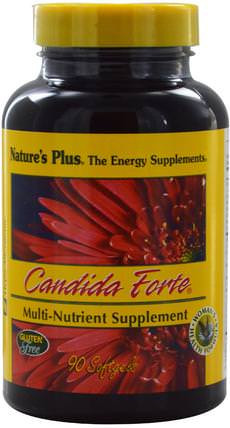 Candida Forte, 90 Softgels by Natures Plus, 健康，女性，念珠菌 HK 香港