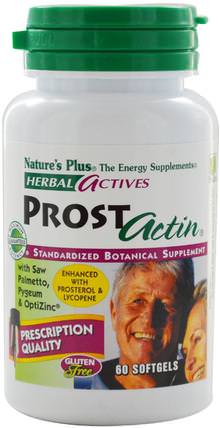 Herbal Actives, Prost Actin, 60 Softgels by Natures Plus, 健康，男人，前列腺 HK 香港