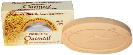 Oatmeal Exfoliating Cleansing Bar, 3.5 oz. (100 g) by Natures Plus, 洗澡，美容，肥皂 HK 香港