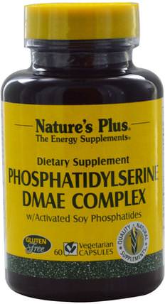 Phosphatidylserine DMAE Complex, 60 Veggie Caps by Natures Plus, 補充劑，氨基酸，dmae HK 香港
