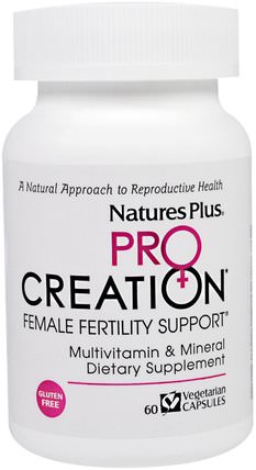 ProCreation, Female Fertility Support, 60 Veggie Caps by Natures Plus, 維生素，健康，女性 HK 香港