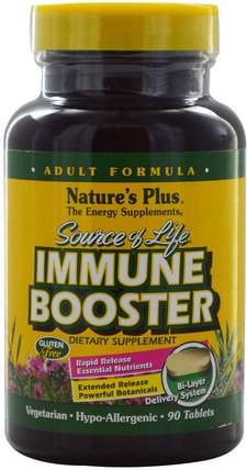 Source of Life, Immune Booster, 90 Tablets by Natures Plus, 健康，感冒和病毒，免疫系統 HK 香港