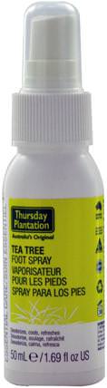 Thursday Plantation, Tea Tree Foot Spray, 1.69 fl oz (50 ml) by Natures Plus, 健康，皮膚，茶樹，茶樹製品，沐浴，美容，足部護理 HK 香港