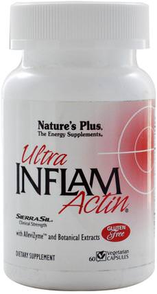 Ultra Inflam Actin, 60 Veggie Caps by Natures Plus, 補充劑，sierra sil HK 香港
